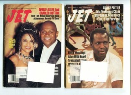 Jet Magazine 3 Issue Lot- 5/26/1986-12/28/1993-3/4/1985-Sidney Poitier - $33.95