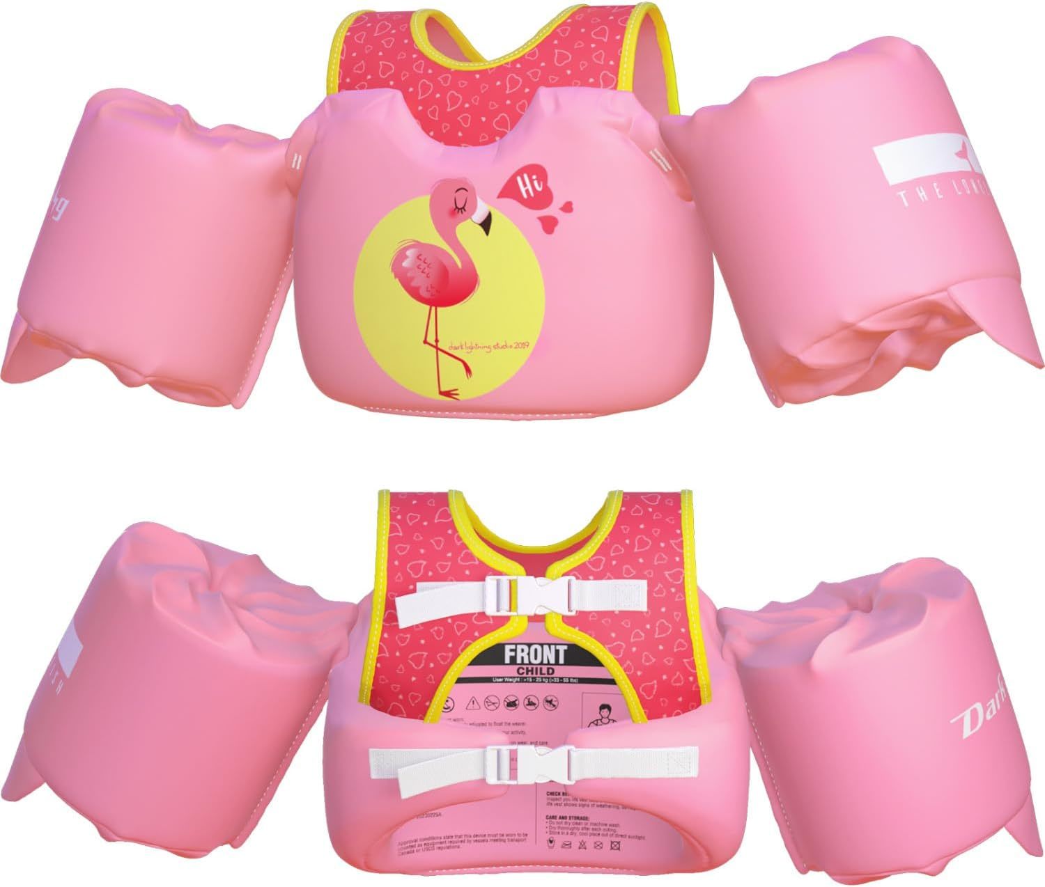 Uscg Coast Guard Approved Toddler Swim Vest For Age 2/3/4/5/6/7 Years Ol... - $38.95