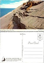 Michigan Sleeping Bear Dunes Sand Patterns Rocky Shoreline VTG Postcard - £7.37 GBP