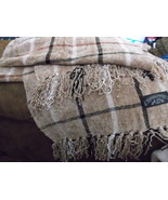 Rayon/Chenille Scarf in checked pattern Unisex - $279.87 MXN