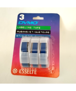 DYMO 1/4&quot; Glossy Blue Labeling Tape 3 Pack for VTG Handheld Embossed Lab... - $157.69 MXN