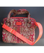 Marc Jacobs 13&quot; Messenger Bag Laptop Sleeve Pretty Nylon Fluoro Pink Mul... - $156.42