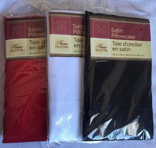 Standard / Queen Size 100% Polyester Satin Pillow Case 1 Single Pillowca... - $10.95 CAD