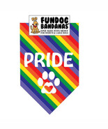 PRIDE Bandana Fundog Triangle Bandana For Medium &amp; Large Dogs One Size G... - $13.85