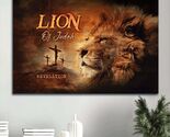 Amazing Orange Sunset Lion Of Judah Canvas Wall Art-Christian Wall Decor... - $13.85+