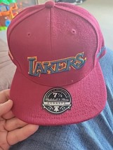 Nba Los Angeles Lakers Northern Lights Mitchell &amp; Ness Red Fitted Mens Hat 7 1/2 - £21.32 GBP