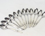 Oneida Our Rose SSS Teaspoons 6&quot; Lot of 12 - £25.42 GBP