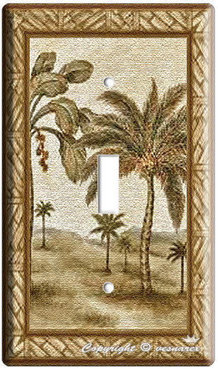 FLORIDA DUNES PALM BEACH TREES SINGLE LIGHT SWITCH COVER WALL PLATES ROOM DECOR