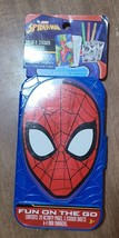 Marvel SPIDER-MAN Fun on the Go Color &amp; Stickers Activity In Travel Case - £4.10 GBP