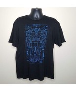 Flophouse VOLTRON Transformers Blueprint Diagram T Shirt Size L Lootcrate - $16.82