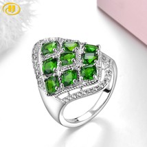 Stock Clearance Natural Diopside Silver Rings 3.2 Carats Genuine Gemstone Specia - £53.55 GBP