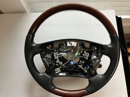 2007 LEXUS LS460 STEERING WHEEL BLACK + WOOD 07 Woodgrain - £98.91 GBP