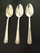 3 Oval Bowl Soup Spoons Rogers & Bro Xii Silverplate 1928 Majestic Pattern 7 1/4 - $10.49