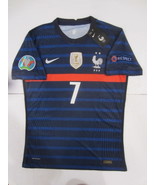 Antoine Griezmann France Euro 20/21 Match Slim Blue Home Soccer Jersey 2... - £80.12 GBP