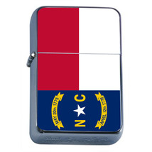 North Carolina Flag Flip Top Oil Lighter Cigarette Smoking - $14.80