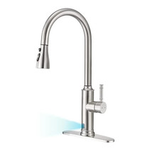 Arrisea ARS150NS26TCTL Pull Down Touchless Single Handle Kitchen Faucet - £73.78 GBP
