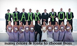 Thank You Card Wood Letters, Wedding Letters,Photo Prop Letters - £43.26 GBP