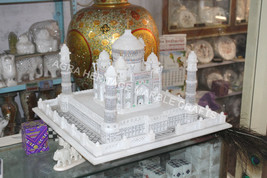 24&quot; Exclusive Marble White Taj Mahal Handmade Statue Home Interior Decor H5751C - £1,524.65 GBP