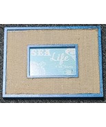 DEI Brand ~ Sea Life ~ Blue &amp; Burlap Colored ~ Picture Frame for 4&quot; x 6&quot;... - $30.69 CAD