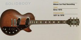 Circa 1972 Gibson Les Paul Recording Guitar Fridge Magnet 5.25"x2.75" NEW - $3.84