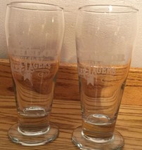 MICHELOB Specialty Ales &amp; Lagers Pilsner Beer Glasses SET OF 2 - White Etching - £3.75 GBP