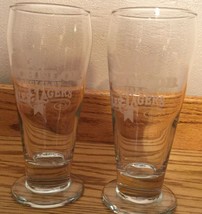 MICHELOB Specialty Ales &amp; Lagers Pilsner Beer Glasses SET OF 2 - White Etching - $4.76