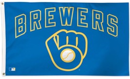 Milwaukee Brewers One Sided Deluxe 3x5 Flag by Wincraft  NEW - Great Gift! - $39.94
