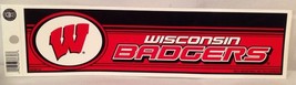 Wisconsin Badgers Bumper Sticker Decal - Football, Basketball, Hockey &amp; ... - $2.94