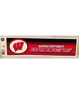Wisconsin Badgers Bumper Sticker Decal - Football, Basketball, Hockey &amp; ... - £2.35 GBP
