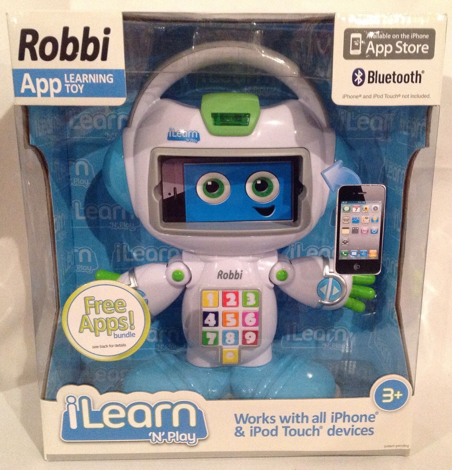 iLearn Robbi the Robot App Learning Toy, Interactive, iPod, iPhone, Games NEW - $15.17