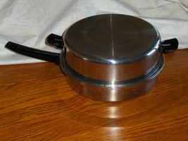 VTG Youngsware Skillet Tri Clad Stainless Steel 11 inch Fry Pan with Lid  - £47.17 GBP