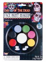 Forum Novelties Day Of The Dead Face Paint Makeup Kit, Net Wt. 14 G/.5 Oz - £33.02 GBP