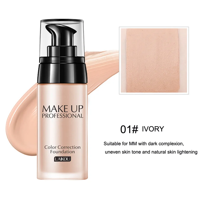 LAIKOU  Face Foundation Makeup Base Fluid Liquid Foundation BB Cream Concealer P - £26.32 GBP