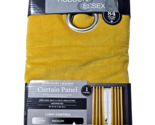 Hudson Essex Yellow Velvet Blackout Curtain One Panel Insulated 52x84in - $33.99