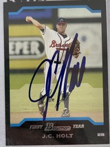 J.C. Holt Signed Autographed 2005 Bowman Baseball Card - Atlanta Braves - £3.92 GBP