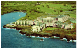 Kona Surf resort overlooking Keauhou Bay Hawaii Postcard - £18.00 GBP