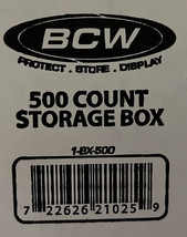 BCW 500 Count Storage Box for Trading or Gaming Cards Lot of 3 Boxes - £9.55 GBP