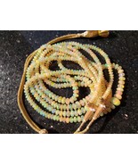 Natural Ethiopian Welo Precious Faceted Opal Bead Necklace, Layer Beads ... - $518.00+