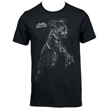 Marvel Comics Black Panther Striking T-Shirt Black - £17.68 GBP