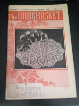 Vintage The Workbasket Magazine - October 1961 - Volume 27 Number 1 - £6.96 GBP