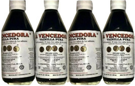 4 X La Vencedora Mexican Vanilla Pure 4 Glass 8.45oz Bottles From Mexico - £28.77 GBP