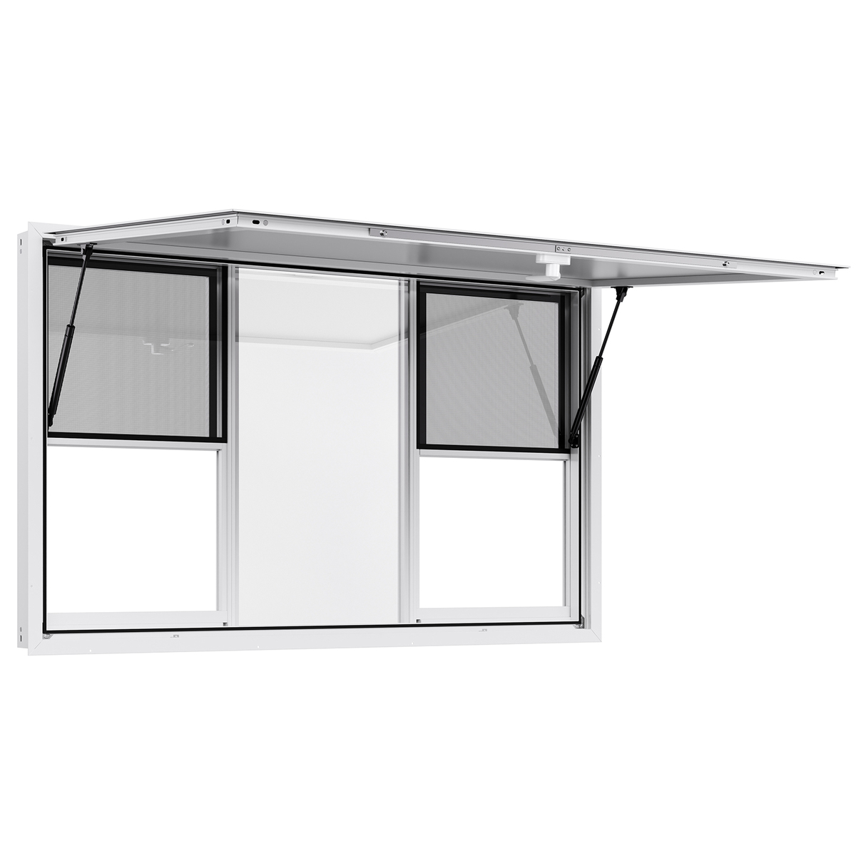 VEVOR Concession Window 60x36 inch, Aluminum Alloy Service Window for Fo... - $474.99