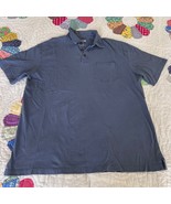 Duluth Trading XL Mens Short Sleeve Polo long tail 100% Cotton blue gray - $329.52 MXN