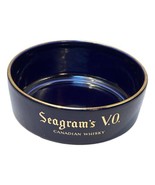 Arabia Seagrams VO  Bar Barware Ceramic Bowl Finland Blue Canadian Whiskey - $39.55