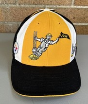 Pittsburgh Steelers Reebok Throwback Gridiron Classic Fitted Hat Sz 7 3/8 - £15.98 GBP