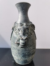 Vintage Hand Made Terracotta Pottery Jug Figural Elephant Head Motif Urn Vase - £73.29 GBP