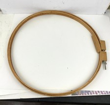 VTG Gibbs MFG Wooden Embroidery Quilting Needlepoint Hoop Size 22&quot; Round - $17.99