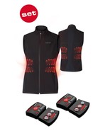 SET - LENZ Heat Vest 1.0 Women + batteries lithium pack rcB 1800 - £262.82 GBP