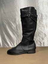 Earth Women’s Black Leather Knee High Boots 10 B Woodstock - $49.96