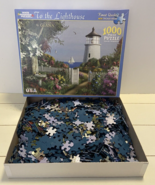 To The Light House 1000 Piece Puzzle White Mountain USA - £16.06 GBP